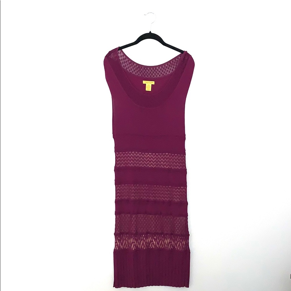 Catherine Malandrino Magenta Knit Dress